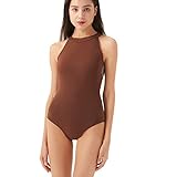 Limiles Women's Halter Neck Bodysuit Keyhole Back Gymnastic Ballet Dance Leotard Tops Dancewear...