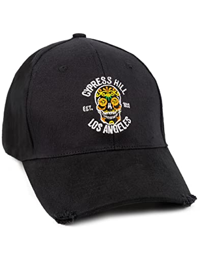 Cypress Hill Cap Unisex Skull Logo Black Snapback | Music Merchandise OneSize