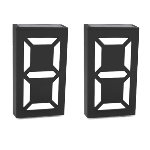Ymnilian Numero Civico Esterno, Numeri Civici Lampada con Numeri a Targa Solare. Numero civico Esterno. Appartamenti. Targa Uso apto para Porta da Giardino. Luci solari Ricaricabili(2 PCS,RGB)