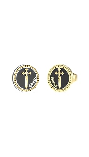Pendientes Guess de acero inoxidable con diseño de aro elegante para mujer