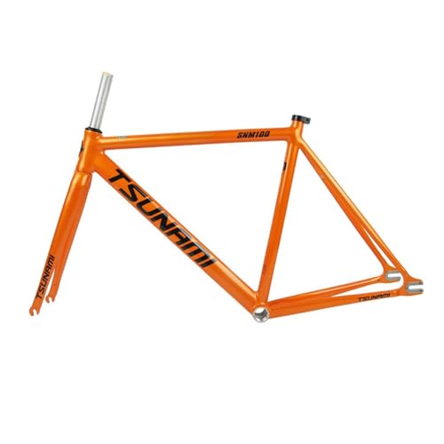 49/52/55/58CM ŒMAoCNt[Zbg 700C Cu[L[X100/120mm]ԃt[ A~[VOgbN]ԃt[ ]ԃtH[N(Orange A,49cm)