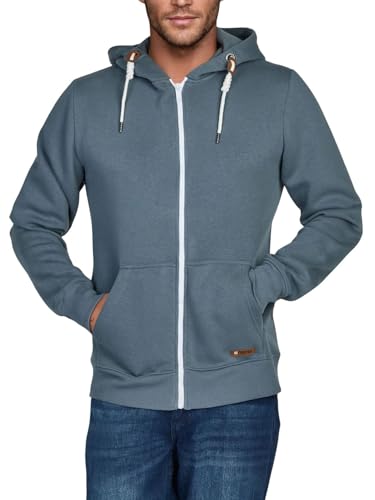 riverso Sweatjacke Herren mit Kapuze Reißverschluss Regular Fit RIVThilo...