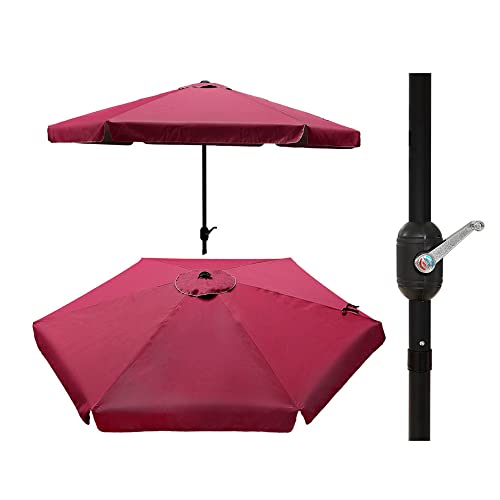 Parasol Metal 48mm Manivela 3m Granate