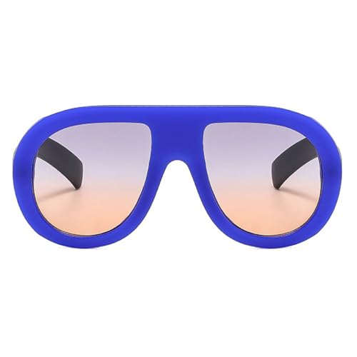 Image of Popular Fashion Pilot Sunglasses Women Retro Chunky Designer Men Punk Gradient Shades UV400 Oversized Sun Glasses