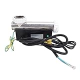Aumotop El Termostato del Calentador de Mantiene Eficientemente la Temperatura para Piscinas Portátiles y Bañeras de SPA, Acero Inoxidable y Material Plástico, Calentador Agua 3 KW, Clasificación