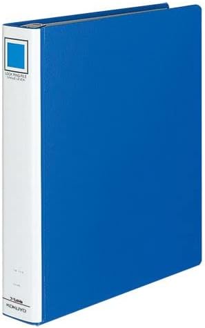 （まとめ）コクヨ ロックリングファイル（シングルレバー）A4タテ 4穴 300枚収容 背幅55mm 青 フ-TL444B 1冊【×5