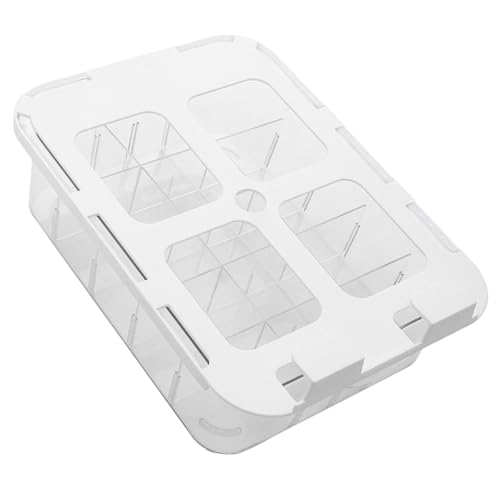 Boîte de rangement compartiments multiples en PET avec couvercle transparent - 2