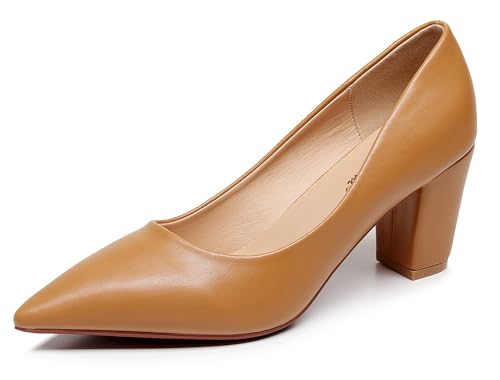 Image of VenusCelia Women's Lewin Pump Chunky Heel Shoe