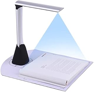 XiaoXIN Portable High Speed USB Book Image Document Camera Scanner 5 Mega-pixel HD High-Definition Max. A4 Scanning Size with OCR Function LED Light for Classroom Office Library Bank
