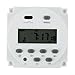 Digital Timer Switch 12V 16A with LCD Display, Programmable for Relay for AC/DC, 16 On/Off Settings, Weekly Control for Lights, Water Heater, Appliances(C)