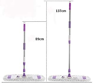 Bvdsg Easy Microfiber Self Wringing Mop with Extended Handle Self Twisting Rotary Mop Hands Free Wash Squeeze Mop for Floor Cleanin