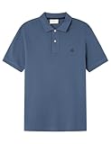 Springfield Polo Básico SS Regular con Bordado De Árbol. 100% Algodón Bci, Azul, L