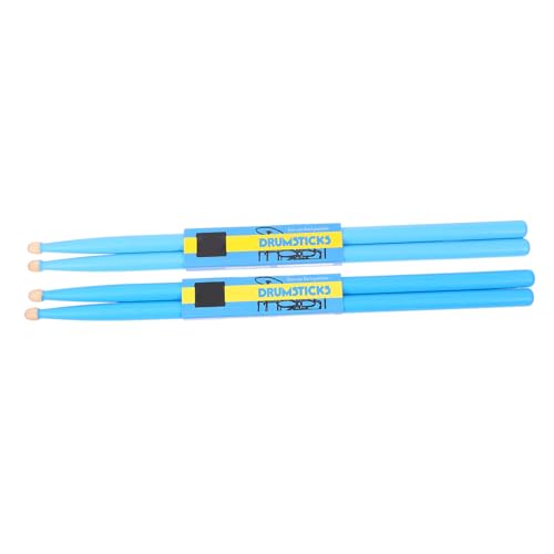 2 pares de baquetas de madera de arce con agarre azul miniatura 1