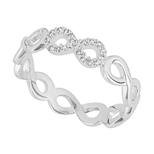 Anillo de infinito con CZ detail antialérgico que no se oscurece