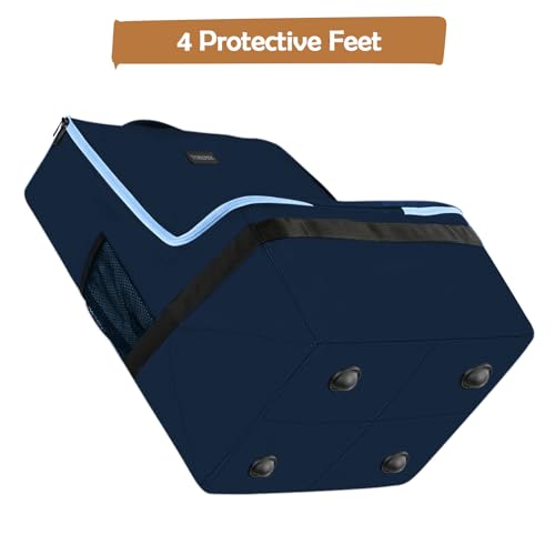 Image of YOREPEK Padded Carseat Travel Bag, Car Seat Travel Cover Backpack with Shoulder Straps, Gate Check Car Seat Bag, Baby Airplane Travel Essentials
