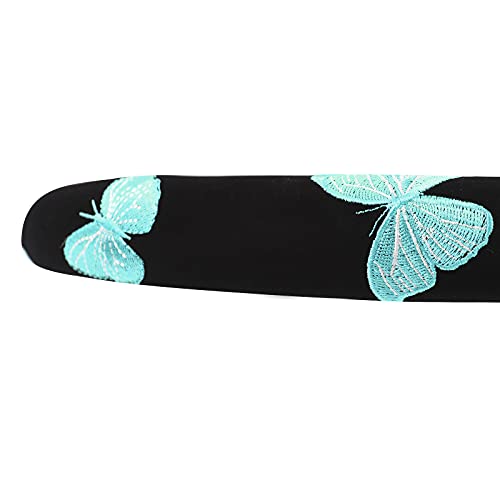 August Auto Universal Fit 15Inch Pretty Butterfly Steering Wheel Cover,Fit Cars, Suvs, Trucks And Vans (Black And Mint) #TOP5