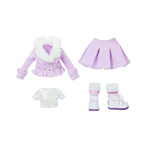 Rainbow High Winter Break Violet Willow - Purple Fashion Doll with 2 Outfits, Snow Gear and Display Stand - Gift and Collectable for Kids Ages 6+, Multicolor, 3.2 x 14 x 12 inches by Rainbow High - Used condition - Image 4