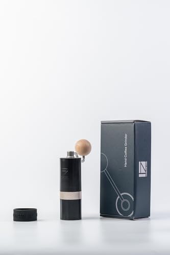 Miniatura 8 de 1zpresso Q Air Molinillo De Café Manual De Montaje Heptagonal De Acero Inoxidable, Carcasa De Plástico, Ligero, Tamaño De Viaje, Cabe En El Émbolo De, Ajuste Numérico Ajustable, Negro