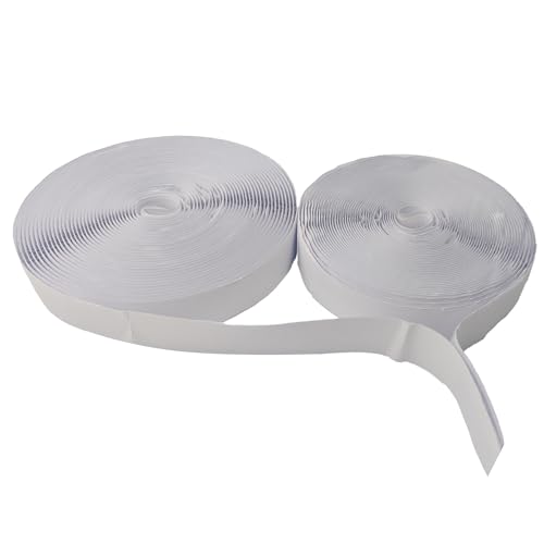 Image of pson 0.78 Inch x 26 Feet Self Adhesive Hook and Loop Tape, Heavy Duty Sticky Back for Home, Office, School, Car, and DIY Projects(White)