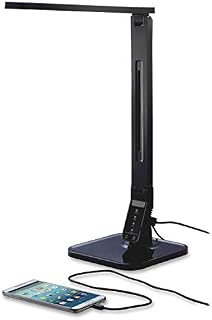 Lorell 99772 Smart LED Desk Lamp, Black