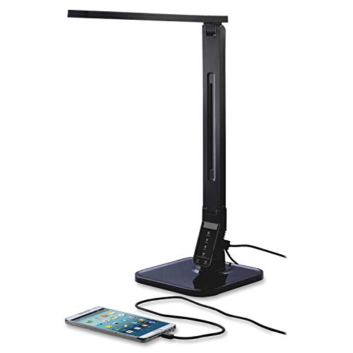 Lorell 99772 Smart LED Desk Lamp, Black