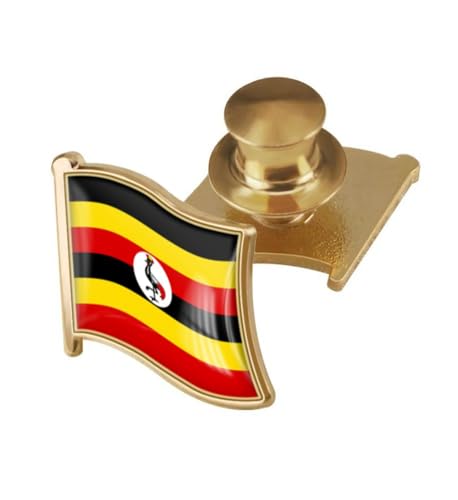 Image of vmcoatdu Country Flag Backs Locking Pin Keepers Locking Clasp Pin Badge International Travel Brooch Metal Alloy Souvenir Pin 0.75x0.7 Inch Small Pin
