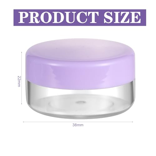 10 Gram 8 pcs Lip Balm Containers Small Plastic Containers Cosmetic Containers Sample Jars Cosmetic Jars Makeup Sample Containers for Lip Balms Lotion Powder Beauty Products3