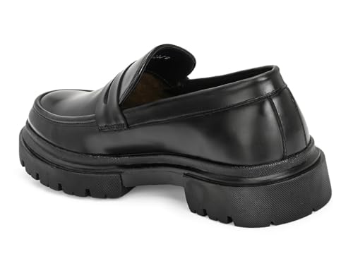 Image of MASSARI Premium Vegan Leather Upper Loafers for Men | Chunky Sole Formal Loafers