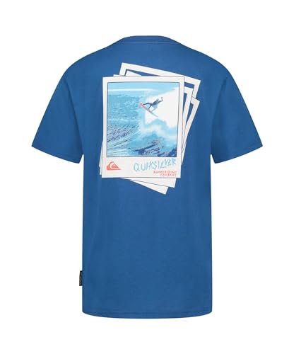 Image of Quiksilver Boys' Short Sleeve Logo Graphic T-Shirt, Soft & Comfortable, Regular Fit