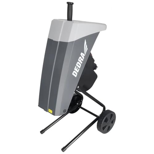 Gartenhäcksler DEDRA 2500W, Aststärke bis 45mm, große 65L Auffangbeutel, Transporträder, Zerkleinerer und Kompostmühlen - größere Stärke und Wirksamkeit der Kilometerleistung, große Zeitersparnis