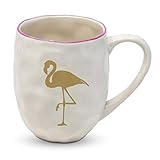 Motivo: flamenco rosa dorado. Home Collection Hogar Cocina Decoración Accesorios Cubertería Vajilla Taza de Café Motivo Flamenco Rosa Dorado