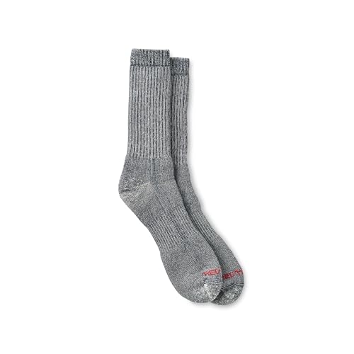 Red Wing Shoes Full Crew Socks, Stretchable Merino Wool/Nylon Blend, Navy, 6-9 (1 pair)