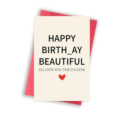 GlightG Funny Birthday Card for Wife from Husband, Best Gift for My Wife Birthday, Happy Wife Birthday Gift Ideas for Her, Sweet Birthday Card for Women Her Girlfriend