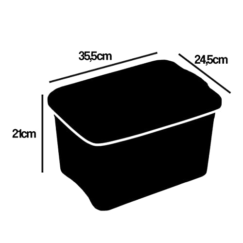 Caixa Organizadora Multiuso Plástica 12 Litros Com Tampa
