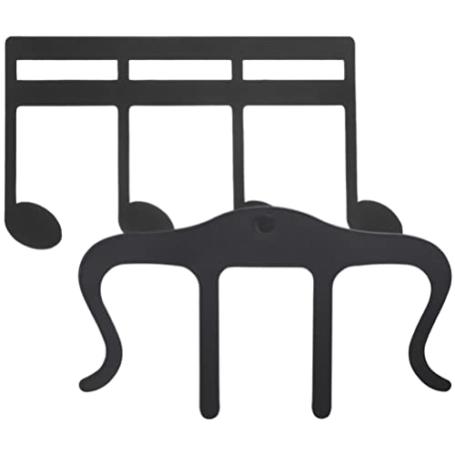 Lurrose 2本 譜面 本 クリップ ギター シート ページ ホルダー シート 譜面 フォルダー ファイル 紙 収納 フォルダー 書類 ホルダー オーガナイザー メタル ブック クランプ 譜面用 スタンド 付属品