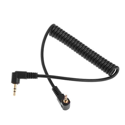 SHOTAY Connecting Cable,2.5mm-C1 Camera Remote Control Shutter Release Cable for T6i T6S T5 T5i... Black