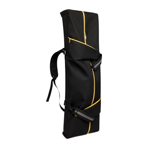 LOVIVER Skateboard-Rucksack, Longboard-Tragetasche, leicht, vielseitig, mit verstellbarem Tragegurt, Aufbewahrungsorganizer, Schwarz