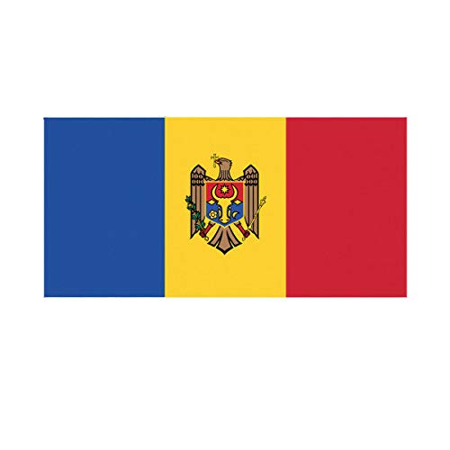 EW Designs Moldovan Flag Sticker Decal Vinyl Moldova MDA MD Bumper Sticker Vinyl Sticker Car Truck Decal 5"