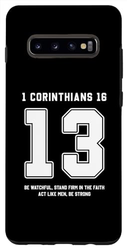 Galaxy S10e 1 Corinthians 16:13 Bible Verse Team Sports Jersey Christian Case