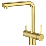 Diseño práctico: gracias al diseño extensible y al aspecto sencillo, el grifo de 3 vías no solo es extremadamente práctico, sino también elegante. La función de rotación de 360° permite la máxima flexibilidad en diferentes tareas de limpieza y facili...