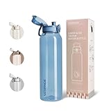Cadeau Idéal & Multi-Usages: Avec son design moderne et son emballage cadeau raffiné, cette gourde sans BPA est le présent idéal pour vos proches. Véritable gourde adulte réutilisable pour toute la famille, elle est le compagnon parfait pour le travail, la fitness, le sport ou les voyages. Son diamètre de 80mm lui permet de s'adapter à la plupart des porte-gourdes de sac à dos, de vélo ou de voiture