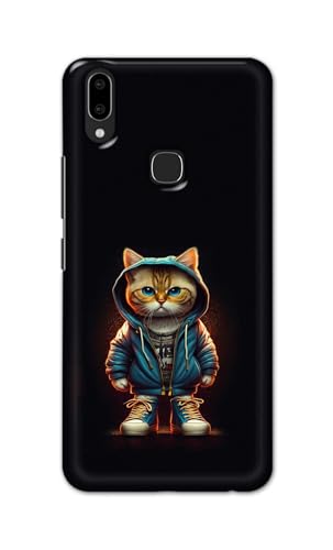 Image of PRINTFIDAA Printed Hard Back Cover Case for Vivo V9 | V9 Youth | Vivo Z1 | Vivo Y89 Back Cover (Hipster Cat) -112