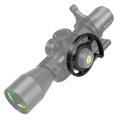 WestHunter Optics - Rueda de índice adicional, rueda de paralaje lateral para visores de rifle | Negro, Evolent, 34 mm de diámetro interior