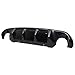 IKON MOTORSPORTS Rear Diffuser Compatible with 2014-2017 Infiniti Q50 & Q50 S with Oirginal Bumper Unpainted Black ABS Plastic Shark Fin Rear Bumper Valance Spoiler, Air Dam Chin Splitter Molding