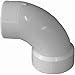 Genova Products 72915 90? Vent Street Elbow Pipe Fitting, 1 1/2"