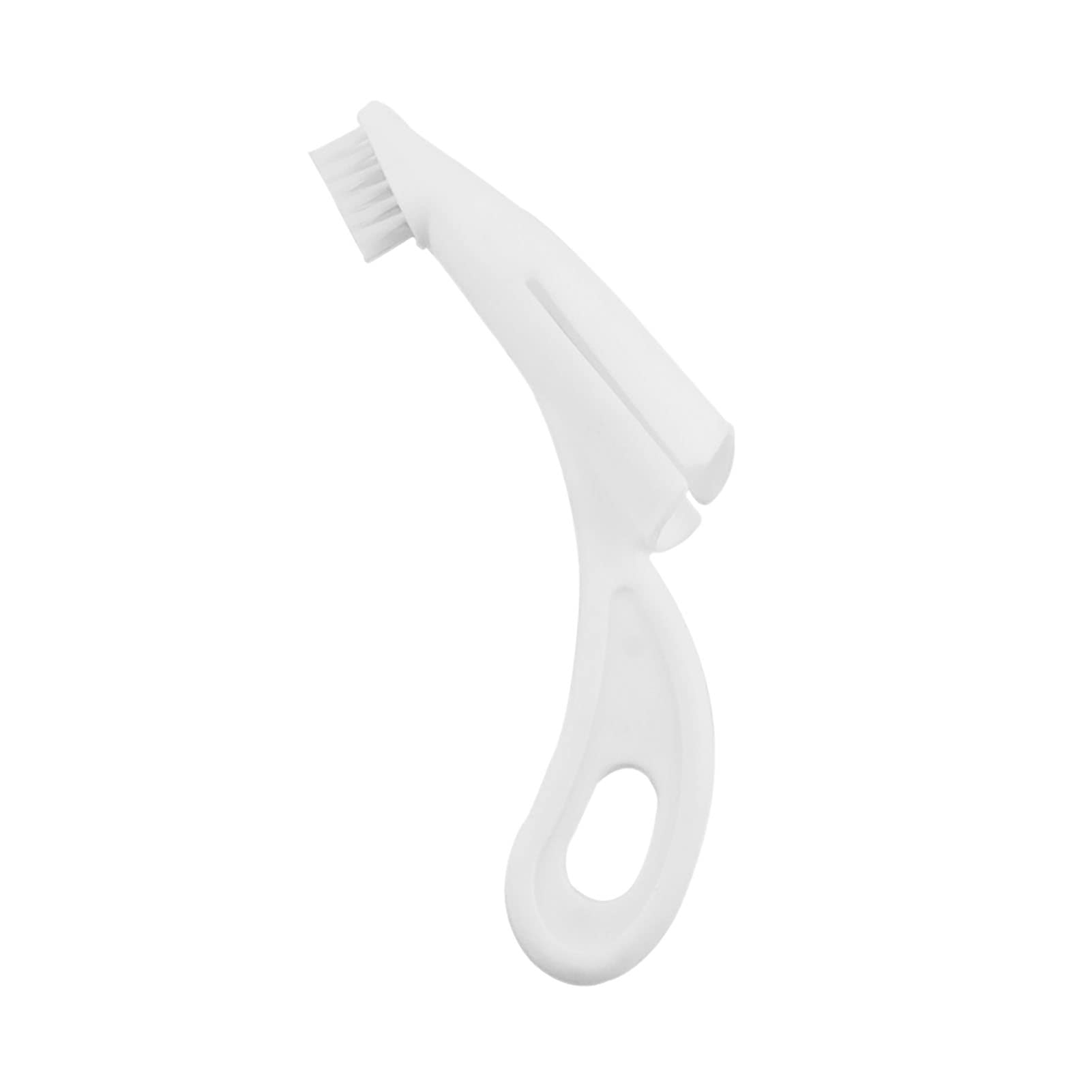 Dog Finger Toothbrush Dog Toothbrush Nylon Bristle Dental Oral Care Pet Finger Brush Teeth Gums Care Kit for Dogs Cats (White)