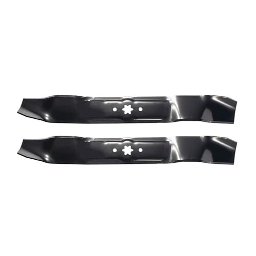 MaxPower EU-561532 Lame de Tondeuse á Gazon Adaptable sur MTD/CUB Cadet| remplace Le numéro de Fabrication 742-0616, 742-0616A, noire, Noir