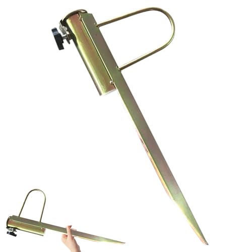 DOITOOL Heavy Duty Sun Umbrella Anchor and Beach Umbrella Steel Ground Spike, Large Diameter 32-38mm Galvanized Iron Fixing Holder for Outdoor Sand and Garden Use