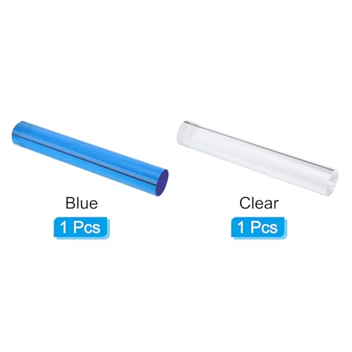 PATIKIL Ping Pong Rubber Roller, 2 Pack Table Tennis Roll Stick Bar Crystal DIY Sticky Tool for Assemble Table Tennis Racket Clear/Blue - Image 3