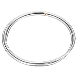 QUARKZMAN 1Stück Zinkdraht 99.99% Hohe Reinheit Fester Zinkstab 3/16"(4mm) Durchmesser 39 3/8"(1000mm) Länge Zinkmetallstab Anode Gute Leitfähigkeit Für Experimente Forschung DIY Basteln